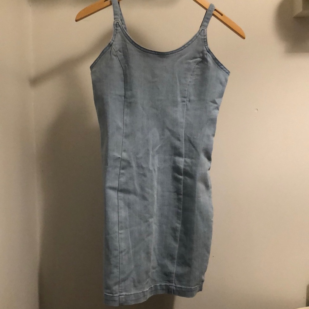 Mini jean dress